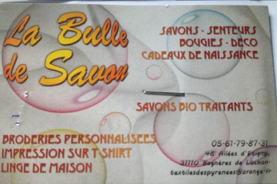 La bulle de savon